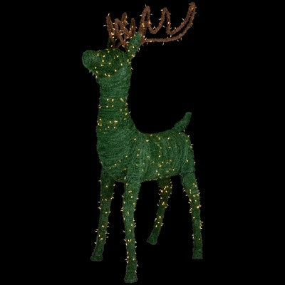 Podświetlany komercyjny renifer topiariowy 198 cm – ciepłe LED