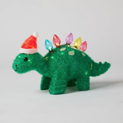 15-calowy świecący dinozaur z czapką Mikołaja