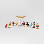 Zestaw 10 ptaszków świątecznych