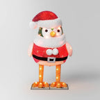 Podświetlany ptaszek Mikołaj z lamety